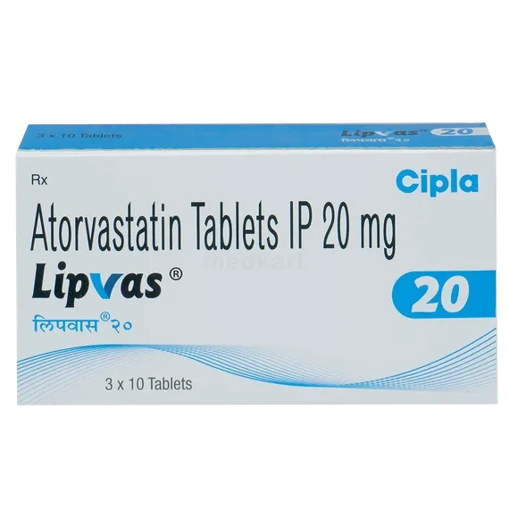 lipvas 20mg tablet 10's